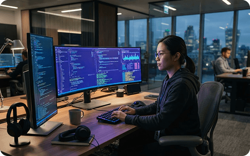Wyizz technology team at work